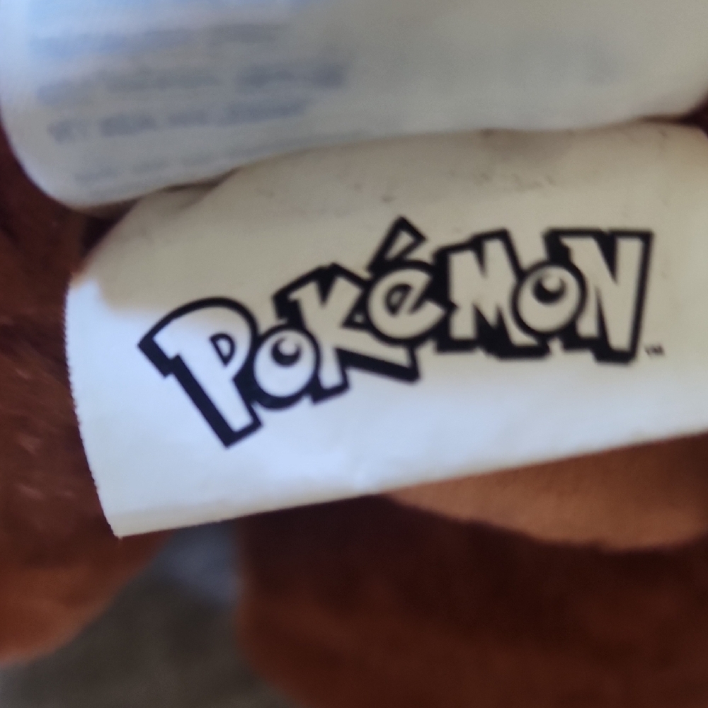 Build A Bear Pokemon Eevee BAB Plush Toy with Blue Outfit w/Voicebox - Picture 7 of 9